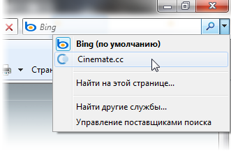 Выбор поискового движка cinemate.cc